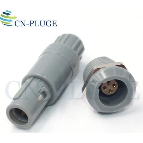 M14 PAG/PLG 4 pin Plastic Connector Push The Self-Locking Connector Medical Accessories Plug & Socket