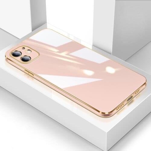 Plating Square Soft Case For iPhone 11 12 Pro Max XS X R XR 8 7 Plus iPhone11 iPhone12 12Pro 11Pro Original Silicone Full Covers