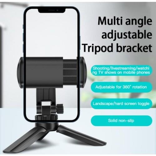 New Foldable Phone Tripod Holder Portable Tripod 360°Rotation Phone Stand Holder For IPhone Samsung Xiaomi Huawei Phone