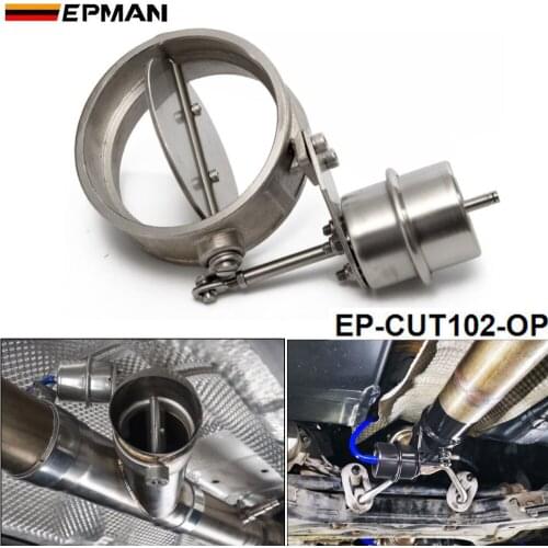 NEW Vacuum Activated Exhaust Cutout / Dump 102MM OPEN Style Pressure: about 1 BAR For VW Golf 5 EP-CUT102-OP