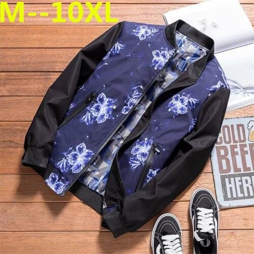 Plus size 10XL 9XL 8XL 6XL 5XL 4XL brand clothing NEW Spring Winter Windbreaker Men Coat bomber jacket cotton coats men