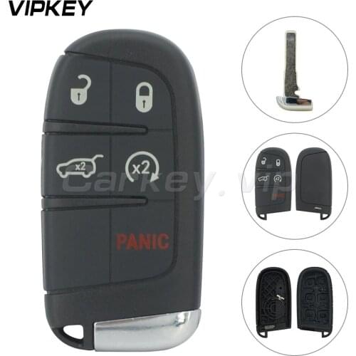 Remotekey M3N-40821302 for Chrysler 300 Dodge Charger Dart Smart key shell cover 5 button 2011 2012 2013 2014 replacement case