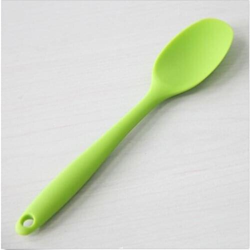 Silicone Spoon High-grade Mixing Spoon Utensil Cake Putty Spatula Bakeware Home Tableware 1 Pcs