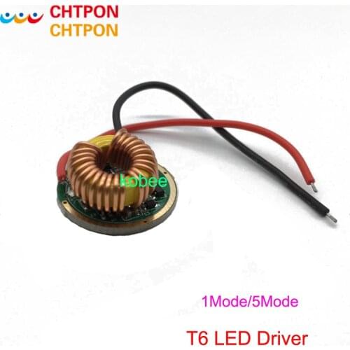 5 Mode/1Mode Input 3V-15V dc 22mm LED Driver For Cree 10W T6 XML T6/U2 XM-L2/U2 LED Flashlight or 12V Battery Light