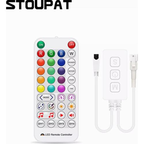 DC5V-24V LED Pixel Lights Controller Wireless WiFi Voice Control Adjust Brightness Dimmer for SP501E Flexible LED Strip Light