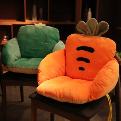Comfortable Student Plush Carrot Cushion Husky Cushion thick warm seat Non-slip cushion office cushion computer chair cushion