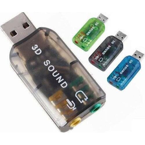 5.1 Channel USB External Audio Sound Card Mic Record Speaker Headphone AdapterComputer Accessory H-best