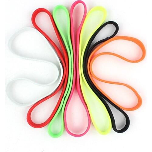1CM wide rubber band sports headband rubber band hair band Yoga Headband Elasticity Turban Stretch Headband Headwear Hair