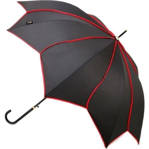 Creative Petal Long Handle Umbrella Rain Women Solar Clear Sun Umbrella Windproof Sunshade Rain Umbrellas Ombrello Gift SY195