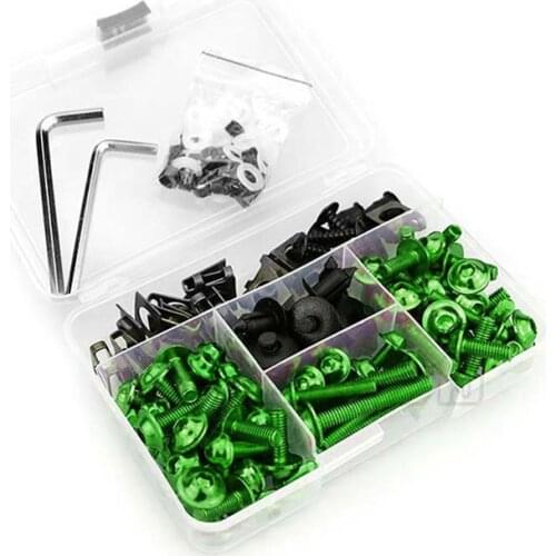 1 Set Universal Motorcycle Windshield Fairing Bolts Nuts Screws