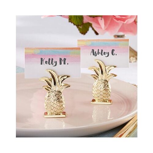 10pcs/lot Originality Gold Pineapple-style Cute Place Card Holder/ Table Name Number Holder Party Decoration Supplies