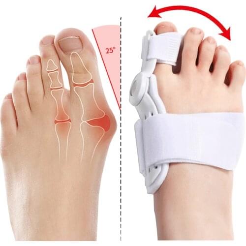 1Pcs/2PCS Toe Separator Correct The Toes Hallux Valgus Orthosis Splint For Bunion Bigfoot Bone Corrector Orthopaedic Foot Care