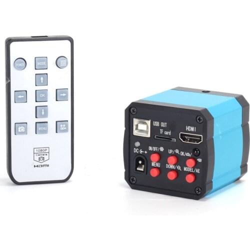 21MP Microscope Camera 2K 1080P 60fps Industrial Camera HDMI USB Output Digital Magnifier TF Card for Phone Motherboard Repair