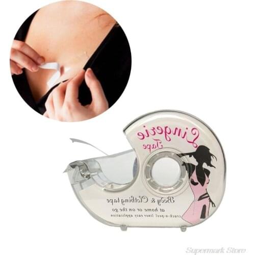 3 Meters Double Sided Body Tape Self-Adhesive Bra Clothes Dress Shirt Secret Lingerie Sticky With Dispenser Safe M19 21 Dropship