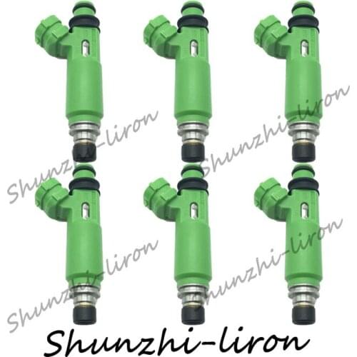 6pcs Fuel Injector OEM 195500-3170 1955003170 MD332733 for Mitsubishi Montero Sport 3.0L 6G72 1998-2003