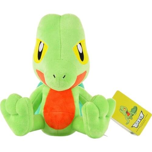 Anime Games Pokemon Treecko Soft Plush Toy Stuffed Doll Gift for Child 30CM