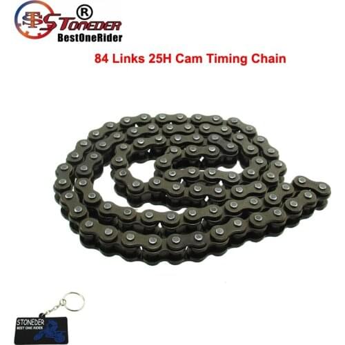 STONEDER 25H 84 Links 25H Cam Timing Chain For 110cc TRX90 TRX90X 1993-2018 TaoTao SSR Kymco SDG Kazuma ATV Dirt Bike Go Kart