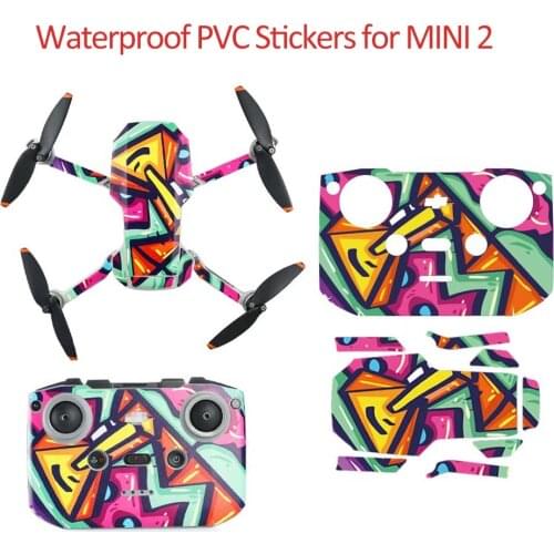 For DJI Mavic Mini 2 Waterproof Stickers Body Skin Protective Arm Remote Control Sticker Protector Repeatable paste Accessory