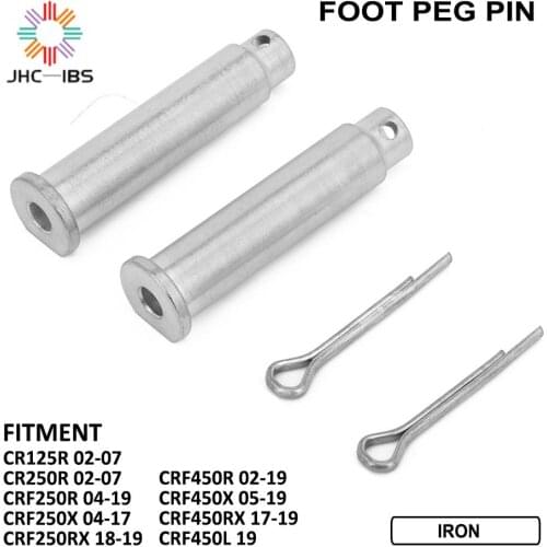 For HONDA CR125R CR250R CRF250R CRF250X CRF250RX CRF450R CRF450X CRF450RX CRF450L Motorcycle Iron Foot Peg Footpegs Pin