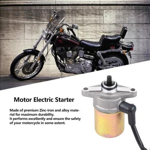 Motor Electric Starter Zinc-iron Alloy Motorcycle Starting Motor Electric Starter for GY6 50cc / 60cc alloy Motor Electric Start