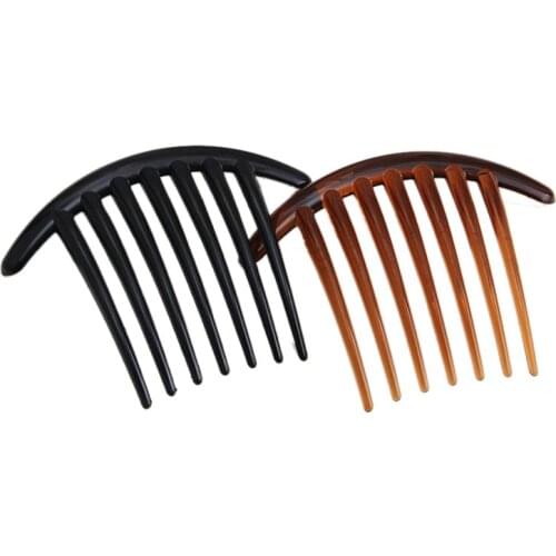 Wholesale 6pc Woman 7 Teeth Hair Combs Tiaras Girls Hair Accessories Bangs Clips Fashion DIY Hairstyle Design Fixed Hairpins