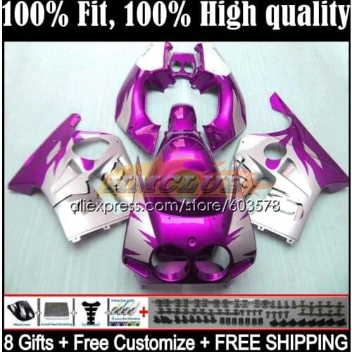 Injection For HONDA CBR 250 250RR 1990 1991 1992 1993 1994 43CL.142 CBR250RR MC22 CBR250 R RR 95 96 97 98 99 Fairing Silver Pink