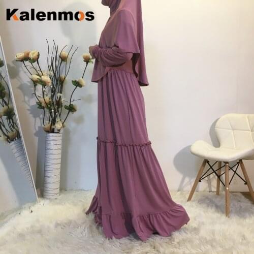 Prayer Garment Dress Muslim European Prom Dresses Women Turkish Dubai Muslim Fashion Ramadan Eid Abaya Ropa Islamic Kaftan
