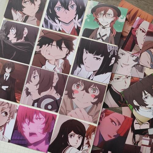 40pcs/1pack Bungo Stray Dogs Stickers Crafts Scrapbooking Stickers Book Student Label Decorative Sticker Stationery
