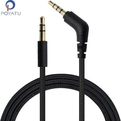 POYATU Headphone Aux Cable For Skullcandy Hesh 2.0 Crusher Grind Aviator Cassette Navigator Mix Master 3.5mm Audio Cable For Car