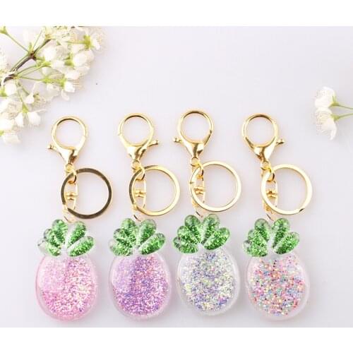 New hot-selling creative Ackle fruit pineapple key foddle bag accessories accessories pendants for a good gift to a friend