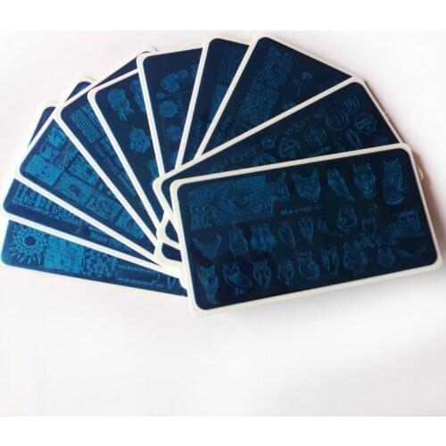 Major Dijit31-40 Nail Stamping Plates 3D Flower Animal Pattern Nail Art Stamp Stamping Template Image Plate Stencil Nails Tool