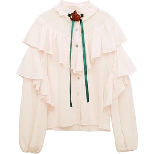 Женские шифоновые рубашки PERHAPS U China At AliExpress