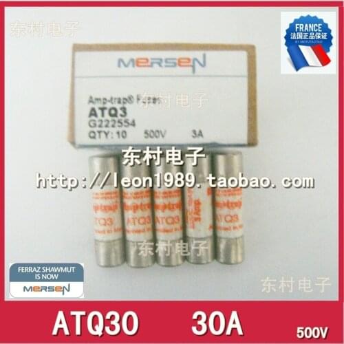 French MERSEN Fuses AMP-TRAP fuses ATQ8 ATQ25 ATQ30 30A 500V