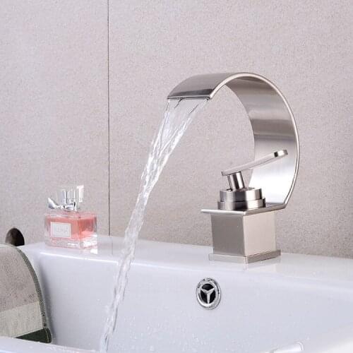 Direct sales of various waterfall faucets, black ancient electroplating and wire drawing, toilet basin under the table