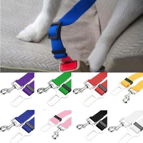 Pet Safety Care Dog Cat Vehicle Car Seat Belt Nylon Seatbelt Harness Lead Clip Pet Cat Dog Safety For Dropshipping