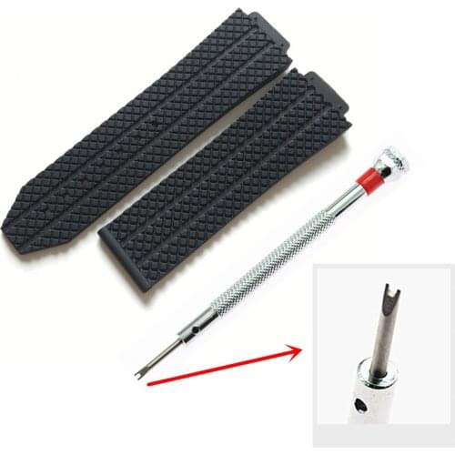 24mm Silicone Edition Fashion WatchBand For hublot Big Bang Series Skidproof Band Soft Watch Strap For HUBLOT Wrist Bracelet