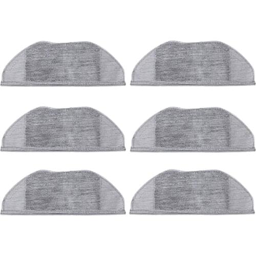 SANQ 6Pcs Dry Wet Mop Cleaner Cloth for XiaoMi Mijia G1 Vacuum Cleaner Robot Mop Washable Replaceable Dedicated Rag