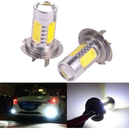 2 Pieces H7 7.5W LED Fog Light Bulb Drl Lamp Day Running Light 12V DC High Power Fit for Truck