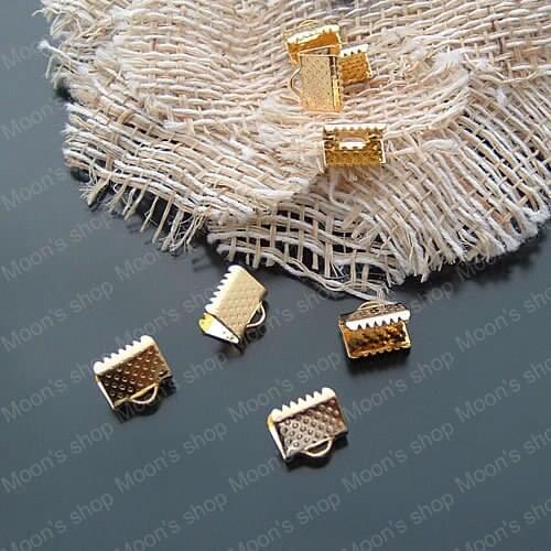 Wholesale Width 6mm/8mm/10mm/13mm/16mm/20mm/25mm/30mm Gold color Iron Ribbons Ends Clips DIY Jewelry Findings (JM2950)