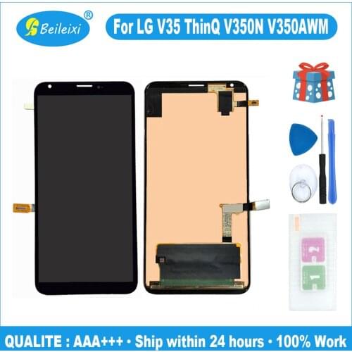 For LG V35 ThinQ V350N V350AWM V350ULA LCD Display Touch Screen Digitizer For V35 ThinQ Dual SIM V350EM V350AWMH V350EAW V350ULM
