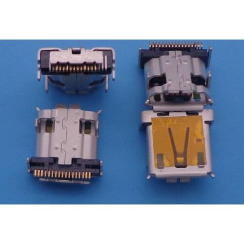 1pcs Curling port Micro USB jack connector charging port socket fit For Acer Iconia Tab A700 A701 A510 New 17pin 17P