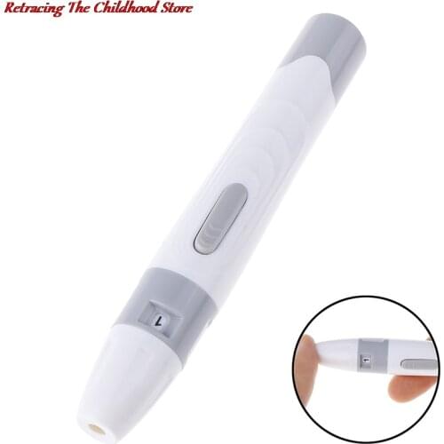 1PCS Blood Sample Pen Pen Lancing Device For Diabetics Blood Collect 5 Adjustable Depth Blood Sampling Glucose Test Pen
