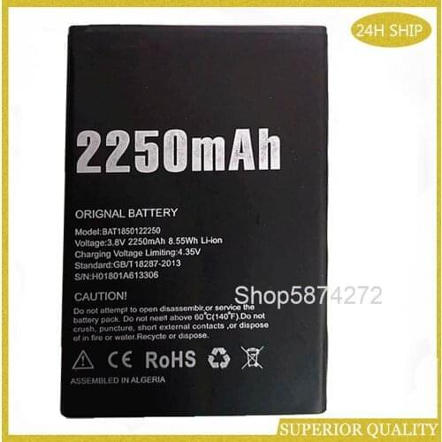 10pcs BAT1850122250 Replacement Battery For Doogee X11 Baterij Batterie Mobile Phone Batteries BAT1850122250 Battery
