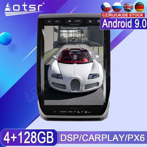 4+128GB For Ford F150 Android Radio tape recorder 2015-2019 Car Multimedia Player Stereo head unit PX6 Tesla GPS Navi Autoradio