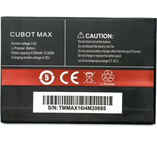 2020 New 4100mAh Battery for Cubot MAX High Quality mobile phone Replacement Batteries Battery