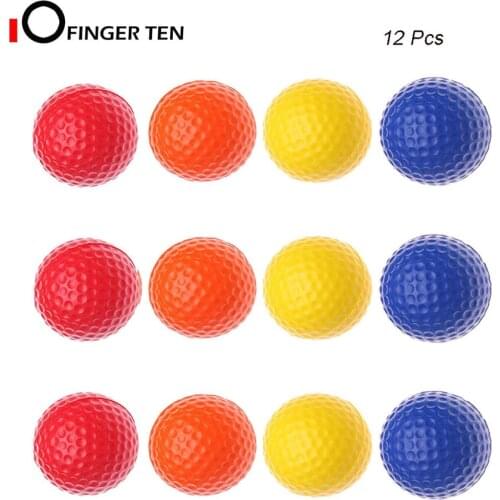 6/12 Pcs Soft Elastic Restricted Flight Foam Golf Balls Indoors and Outdoors Training Aid Practice Ball for Men Women Kids