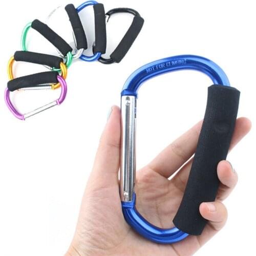 Automatic Locking 25KN Aluminum Carabiner Rock Climbing D-Shape Buckle for Yoga Hammock Camping Hiking Outdoor Sports