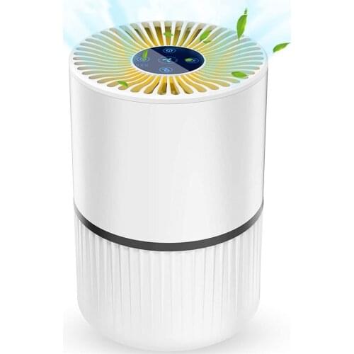 Household Air Purifier with Aromatherapy Diffuser Ozone Generator HEPA Filters Desktop Purifier Night light USB Air cleaner