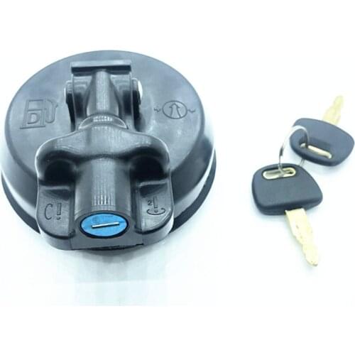 For HITACHI ZX ZAX60 70 200 210 360-5G excavator Diesel tank cap Anti-theft fuel tank cap excavator accessories