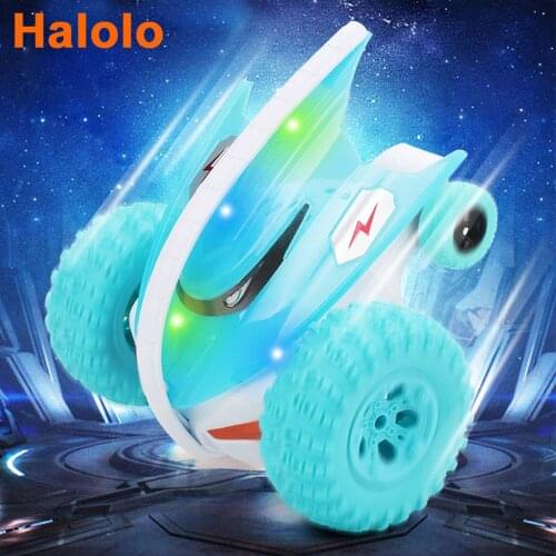 Halolo Mini Teufel Fisch Stunt RC Auto Off-road Springenden 360 Grad Buggy Cartoon Modell fernbedienung steuer Kinder Spielzeug